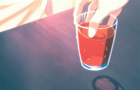 drank gif|drinking anime gif.